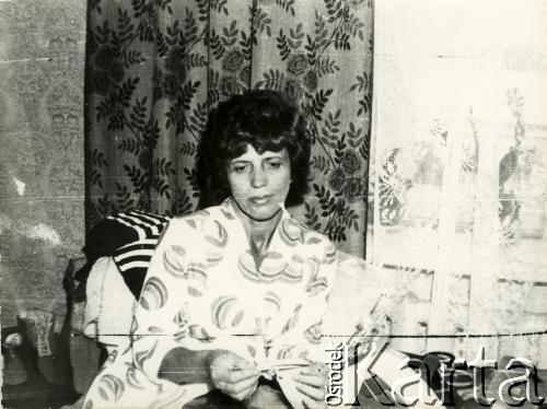 Lata 60./70., Białoruska SRR, ZSRR.
Portret Tamary Abramowicz z d. Kozłowskiej.
Fot. NN, zbiory Archiwum Historii Mówionej Ośrodka KARTA i Domu Spotkań z Historią, udostępniła Tamara Abramowicz w ramach projektu 