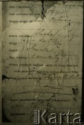 1925, Ostróg, woj. wołyńskie, Polska.
Dowód osobisty Wincentego Karpińskiego, dziadka Jadwigi Bobrowej (strona 3/6).
Zbiory Archiwum Historii Mówionej Ośrodka KARTA i Domu Spotkań z Historią, udostępniła Jadwiga Bobrowa w ramach projektu 