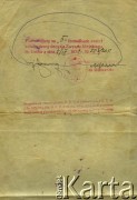 5.04.1934, Łuck, woj. wołńskie, Polska.
Plan domu Dymitra Bobrowa (teścia Jadwigi Bobrowej) - strona 3/3 (potwierdzenie zatwierdzenia planu przez Zarząd Miejski w Łucku).
Zbiory Archiwum Historii Mówionej Ośrodka KARTA i Domu Spotkań z Historią, udostępniła Jadwiga Bobrowa w ramach projektu 