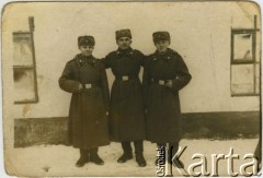 1951, Bendery, Mołdawska SRR, ZSRR.
Stanisław Kawałek (1. z lewej) w wojsku. W środku Jursa, 1 z prawej Władysław Żak.
Fot. NN, zbiory Archiwum Historii Mówionej Ośrodka KARTA i Domu Spotkań z Historią, udostępnił Stanisław Kawałek w ramach projektu 