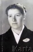 Lata 50./60., brak miejsca.
Portret Zofii Wiącek (z d. Chorążykiewicz).
Fot. NN, zbiory Archiwum Historii Mówionej Ośrodka KARTA i Domu Spotkań z Historią, udostępniła Zofia Wiącek w ramach projektu 