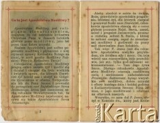 13.10.1935, Albertyn (Słonim), Polska.
Karta wpisowa do Apostolstwa Serca Jezusowego Bronisławy Krukowskiej, matki Wacławy Jefrenienko.
Fot. NN, zbiory Archiwum Historii Mówionej Ośrodka KARTA i Domu Spotkań z Historią, udostępniła Wacława Jefrenienko w ramach projektu 