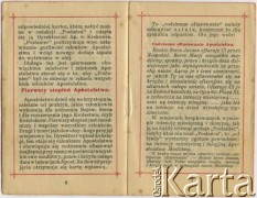 13.10.1935, Albertyn (Słonim), Polska.
Karta wpisowa do Apostolstwa Serca Jezusowego Bronisławy Krukowskiej, matki Wacławy Jefrenienko.
Fot. NN, zbiory Archiwum Historii Mówionej Ośrodka KARTA i Domu Spotkań z Historią, udostępniła Wacława Jefrenienko w ramach projektu 