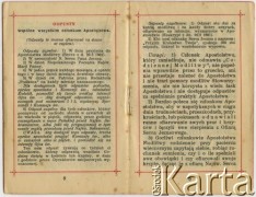13.10.1935, Albertyn (Słonim), Polska.
Karta wpisowa do Apostolstwa Serca Jezusowego Bronisławy Krukowskiej, matki Wacławy Jefrenienko.
Fot. NN, zbiory Archiwum Historii Mówionej Ośrodka KARTA i Domu Spotkań z Historią, udostępniła Wacława Jefrenienko w ramach projektu 