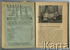 Marzec-kwiecień 1933, Kraków, Polska.
„Hostja” - Dwumiesięcznik Poświęcony Szerzeniu Ruchu Eucharystycznego Wśród Młodzieży Szkolnej.
Zbiory Archiwum Historii Mówionej Ośrodka KARTA i Domu Spotkań z Historią, udostępnił Władysław Uchnalewicz w ramach projektu 