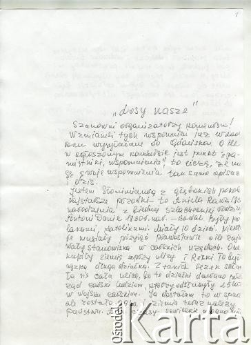 7.04.2005, Słonim, Białoruś.
Wspomnienia Heleny Pietrakowej.
Zbiory Archiwum Historii Mówionej Ośrodka KARTA i Domu Spotkań z Historią udostępniła Helena Pietrakowa w ramach projektu 