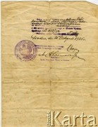 25.11.1925, Grodno, Polska.
Odpis wyroku sądowego. Dokument z archiwum prywatnego Heleny Pietrakowej.
Zbiory Archiwum Historii Mówionej Ośrodka KARTA i Domu Spotkań z Historią udostępniła Helena Pietrakowa w ramach projektu 