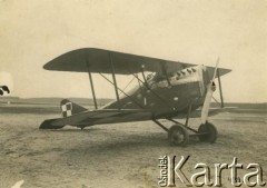 1921-1924, brak miejsca.
Samolot myśliwski Ansaldo A-1 Balilla produkowany na włoskiej licencji w Polsce, w 