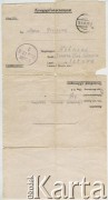 18.03.1940, Kriegsgefangenenlager (obóz jeniecki), Oflag IXB, III Rzesza.
Kartka pocztowa Romana Samoszuka do matki, Marii Brzezina, strona 1/2.
Fot. NN, zbiory Archiwum Historii Mówionej Ośrodka KARTA i Domu Spotkań z Historią, udostępniła Maria Magalińska w ramach projektu 