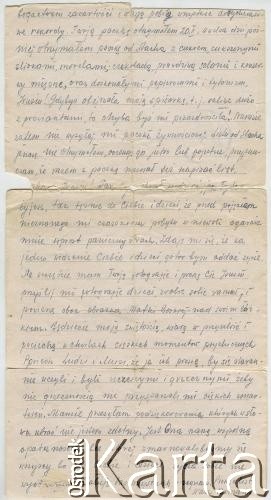 18.03.1940, Kriegsgefangenenlager (obóz jeniecki), Oflag IXB, III Rzesza.
Kartka pocztowa Romana Samoszuka do matki, Marii Brzezina, strona 2/2.
Fot. NN, zbiory Archiwum Historii Mówionej Ośrodka KARTA i Domu Spotkań z Historią, udostępniła Maria Magalińska w ramach projektu 