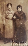 Ok. 1915, Krzemieniec, Cesarstwo Rosyjskie.
Aleksander i Pola Muzalewscy, dziadek i babcia Izabeli Tyrkin.
Fot. NN, zbiory Archiwum Historii Mówionej Ośrodka KARTA i Domu Spotkań z Historią, udostępniła Izabela Tyrkin w ramach projektu 