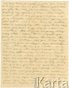 17.12.1942, Mizocz, Generalne Gubernatorstwo.
List od Filipa Żurkowskiego do Anzelma Iwaszkiewicza, strona 2/2. Dotyczy warunków życia w Generalnym Gubernatorstwie i Kresach Wschodnich. 
Zbiory Archiwum Historii Mówionej Ośrodka KARTA i Domu Spotkań z Historią, udostępnił Anzelm Iwaszkiewicz w ramach projektu 