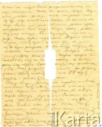 16.10.1942, Warszawa, Generalne Gubernatorstwo.
List Filipa Żurkowskiego do Anzelma Iwaszkiewicza. Strona 2/2. Dotyczy kwestii finansowych - korzystania z książeczki oszczędnościowej.
Zbiory Archiwum Historii Mówionej Ośrodka KARTA i Domu Spotkań z Historią, udostępnił Anzelm Iwaszkiewicz w ramach projektu 