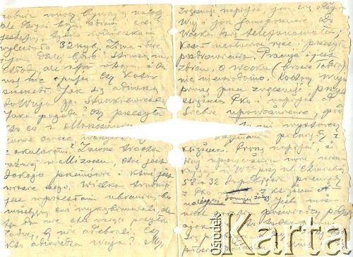 1942, Warszawa, Generalne Gubernatorstwo. 
Od Filipa Żurkowskiego do Anzelma Iwaszkiewicza z dnia 9.09.1942. List strona 2 i 3. Sprawy rodzinne. Książeczka oszczednościowa i upoważnienie.
Zbiory Archiwum Historii Mówionej Ośrodka KARTA i Domu Spotkań z Historią, udostępnił Anzelm Iwaszkiewicz w ramach projektu 