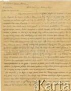 30.07.1942, Dęblin, Generalne Gubernatorstwo. 
List od Marjana Iwaszkiewicza do Anzelma Iwaszkiewicza. Dotyczy śmierci małżonki Anzelma Iwaszkiewicza. Strona 1/2.
Zbiory Archiwum Historii Mówionej Ośrodka KARTA i Domu Spotkań z Historią, udostępnił Anzelm Iwaszkiewicz w ramach projektu 