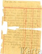 7.05.1942, Mizocz, Ukraina.
List z od Stankiewiczowej do Anzelma Iwaszkiewicza.
Zbiory Archiwum Historii Mówionej Ośrodka KARTA i Domu Spotkań z Historią, udostępnił Anzelm Iwaszkiewicz w ramach projektu 