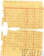 7.05.1942, Mizocz, Ukraina.
List z od Stankiewiczowej do Anzelma Iwaszkiewicza.
Zbiory Archiwum Historii Mówionej Ośrodka KARTA i Domu Spotkań z Historią, udostępnił Anzelm Iwaszkiewicz w ramach projektu 