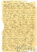 21.04.1942, Warszawa, Generalne Gubernatorstwo.
List od Filipa Żurkowskiego do Anzelma Iwaszkiewicza. Strona 1/2.
Zbiory Archiwum Historii Mówionej Ośrodka KARTA i Domu Spotkań z Historią, udostępnił Anzelm Iwaszkiewicz w ramach projektu 