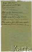 17.07.1940, brak miejsca.
Dokument z archiwum prywatnego Anzelma Iwaszkiewicza.
Zbiory Archiwum Historii Mówionej Ośrodka KARTA i Domu Spotkań z Historią, udostępnił Anzelm Iwaszkiewicz w ramach projektu 