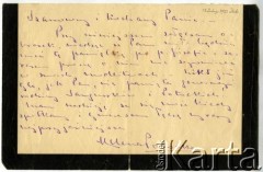 13.02.1923, brak miejsca.
List do Anzelma Iwaszkiewicza. Podpis: Helena Potocka.
Zbiory Archiwum Historii Mówionej Ośrodka KARTA i Domu Spotkań z Historią, udostępnił Anzelm Iwaszkiewicz w ramach projektu 