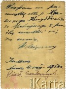 4.08.1956, Szarkowszczyzna, Białoruska SRR, ZSRR.
Ksiądz Kazimierz Radziszewski (1904-1978). Ksawery Kuryłowicz. Zdjęcie z dedykacją.
Fot. NN, zbiory Archiwum Historii Mówionej Ośrodka KARTA i Domu Spotkań z Historią w ramach projektu 