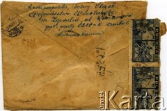 26.10.1946, Zgorzelice, Polska.
Koperta.
Zbiory Archiwum Historii Mówionej Ośrodka KARTA i Domu Spotkań z Historią, udostępniła Zofia Zalewska w ramach projektu 