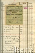1933-1939, Zaleszczyki, Polska.
Księga kasowa kościóła pod wezwaniem św. Stanisława.
Zbiory Archiwum Historii Mówionej Ośrodka KARTA i Domu Spotkań z Historią w ramach projektu 