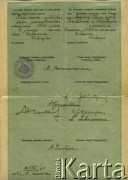 11.06.1934, Krasław, Republika Łotewska.
Ministerstwo Oświaty, Główny Zarząd Szkół Mniejszości Narodowych, Polski Zarząd Oświatowy. Miejska Polska Szkoła Podstawowa. Świadectwo ukończenia szkoły podstawowej przez Walerię Gałązkę - siostrę Henryka Gałązki. Strona 2.
Fot. NN, zbiory Archiwum Historii Mówionej Ośrodka KARTA i Domu Spotkań z Historią, udostępnił Henryk Gałązka w ramach projektu 