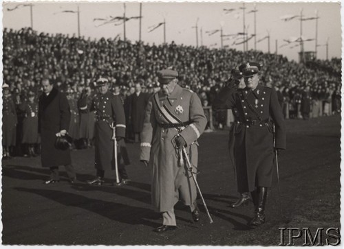 11.11.1934, Warszawa, Polska.
Uroczyste obchody Święta Odzyskania Niepodległości, na pierwszym planie Marszałek Józef Piłsudski.
Fot. NN, Instytut Polski i Muzeum im. gen. Sikorskiego w Londynie [teczka nr 40]