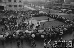 11.11.1981, Wrocław, Polska.
Obchody rocznicy odzyskania niepodległości, uroczystości przy pomniku na placu Grunwaldzkim.
Fot. NN, zbiory Ośrodka KARTA

