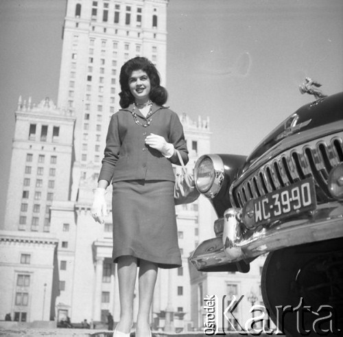 Marzec 1960, Warszawa, Polska.
Sesja fotograficzna na okładkę tygodnika 