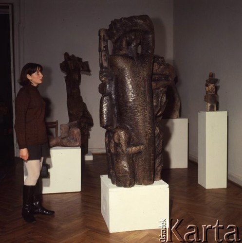 Grudzień 1969, Warszawa, Polska.
Wystawa rzeźby w Galeria Zachęta.
Fot. Romuald Broniarek/KARTA