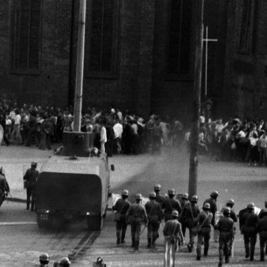 Fotografia z kolekcji tematycznej: manifestacja w rocznicę podpisania porozumień sierpniowych w Gorzowie Wielkopolskim