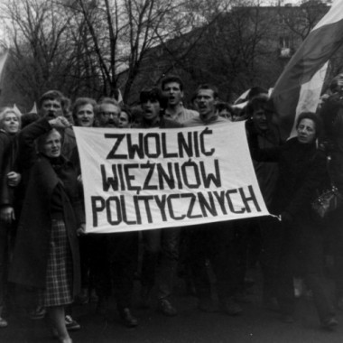 Fotografia z kolekcji tematycznej: 1 maja 1985, święto solidarności